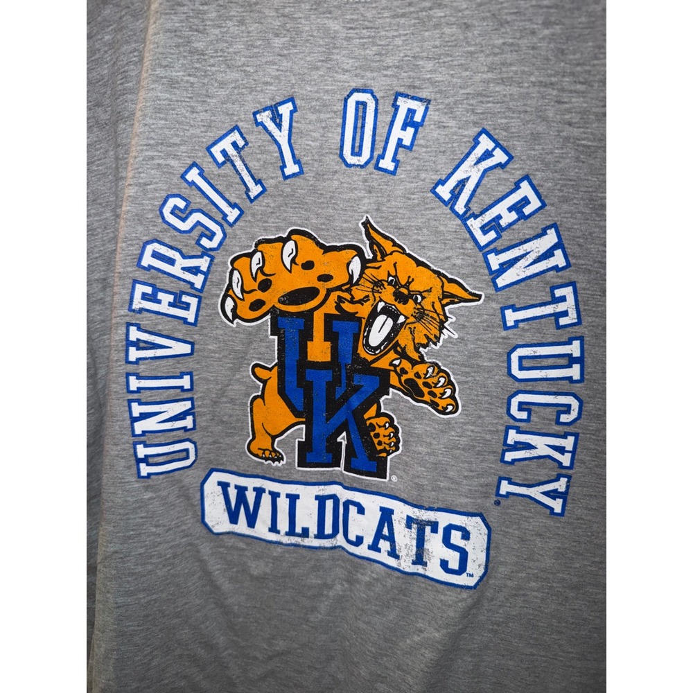 Captivating University of Kentucky Wildcats Mens XL T-Shirt Heather Grey Graphic - Picture 2 of 4